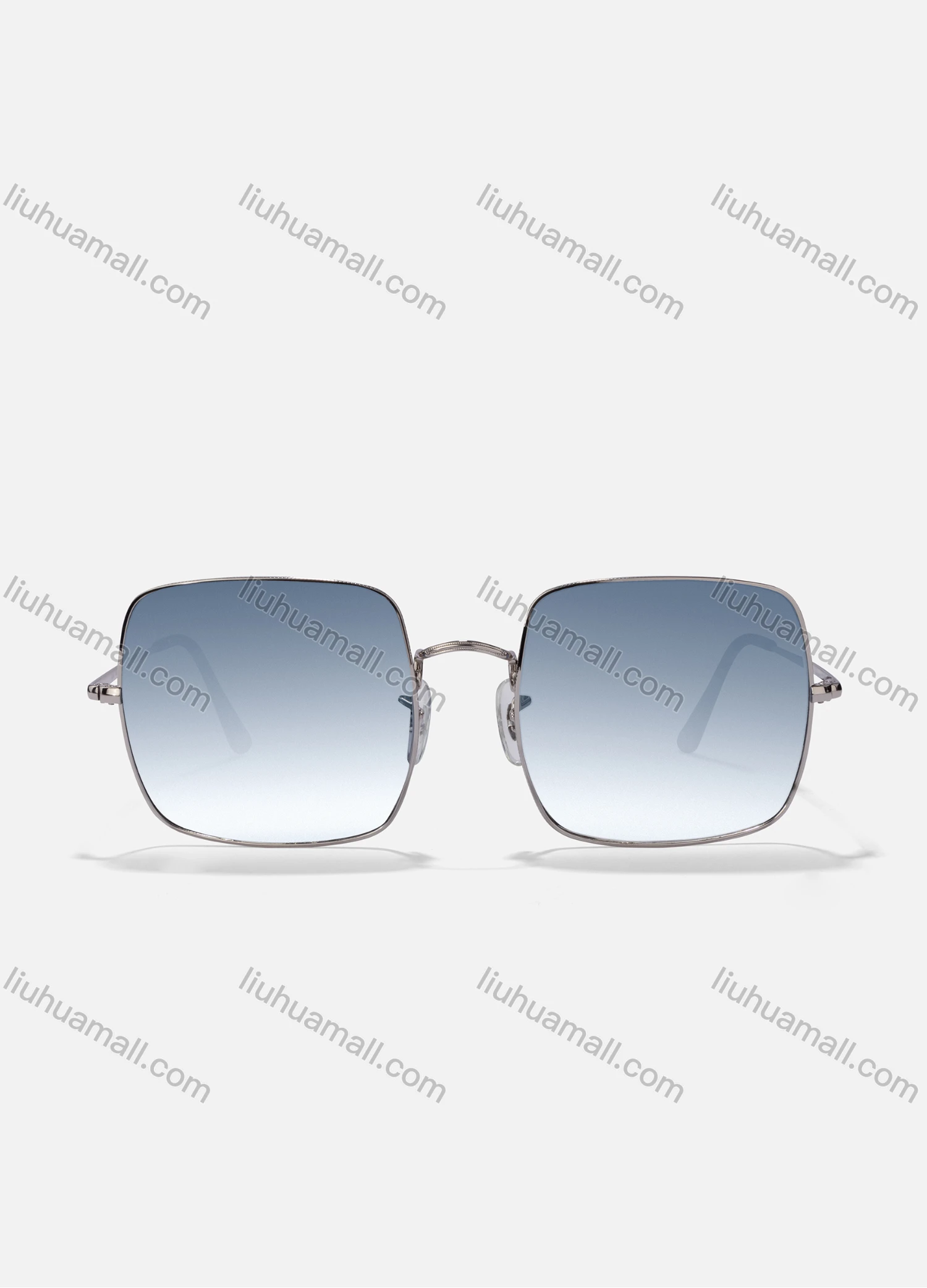 Wholesale Classic Metal Square Frame Ombre Lenses Sunglasses - Liuhuamall