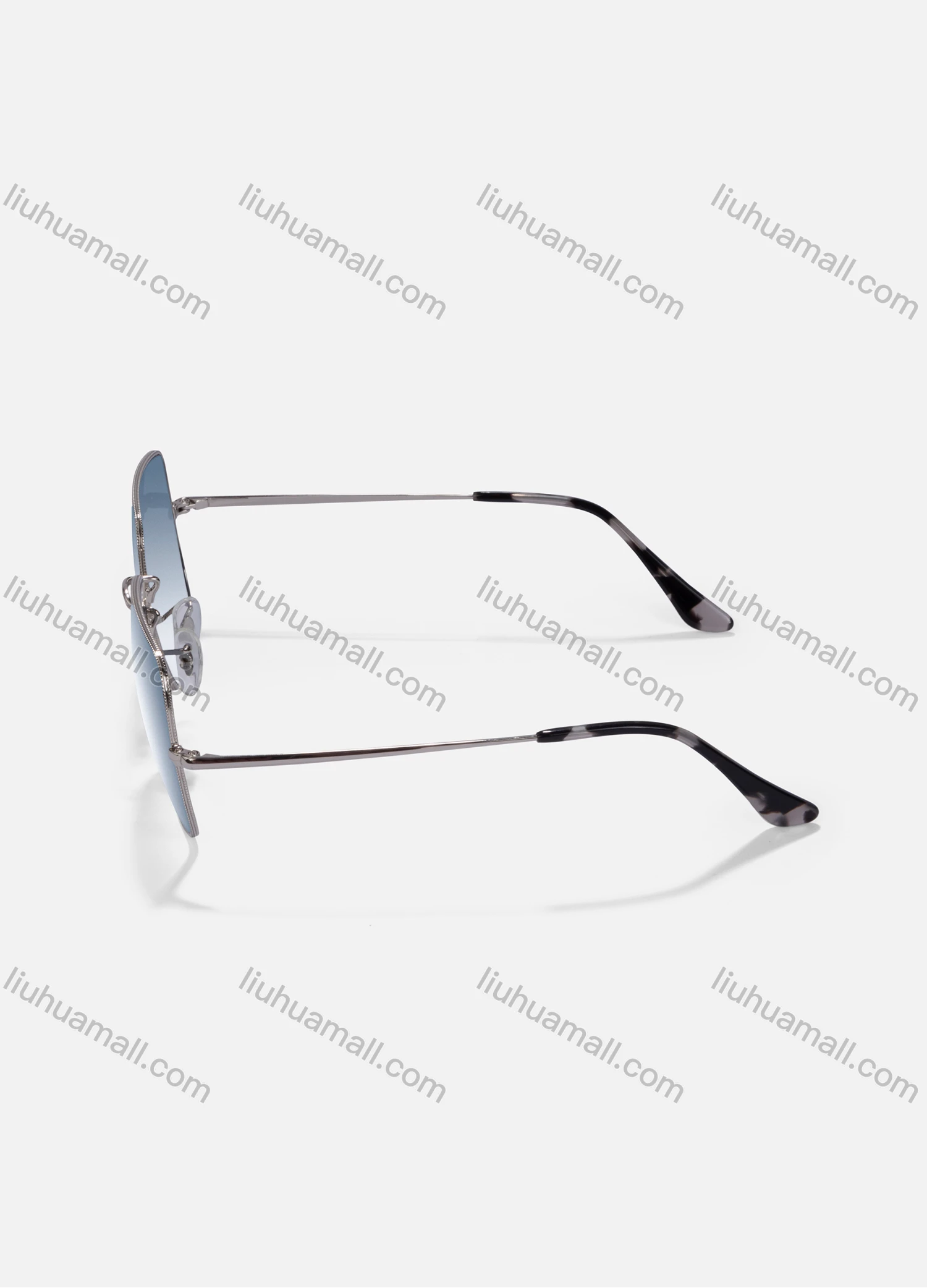 Wholesale Classic Metal Square Frame Ombre Lenses Sunglasses - Liuhuamall