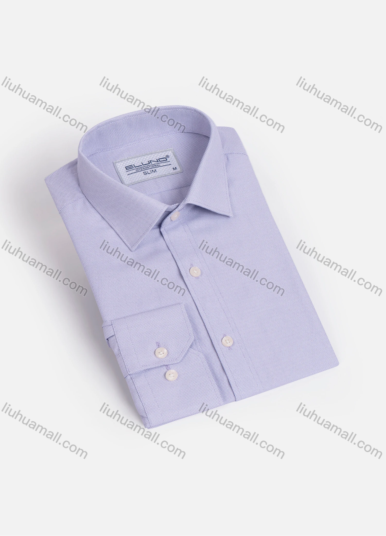 Wholesale Men's Formal Plain Long Sleeve Button Down Dress Shirts - Liuhuamall