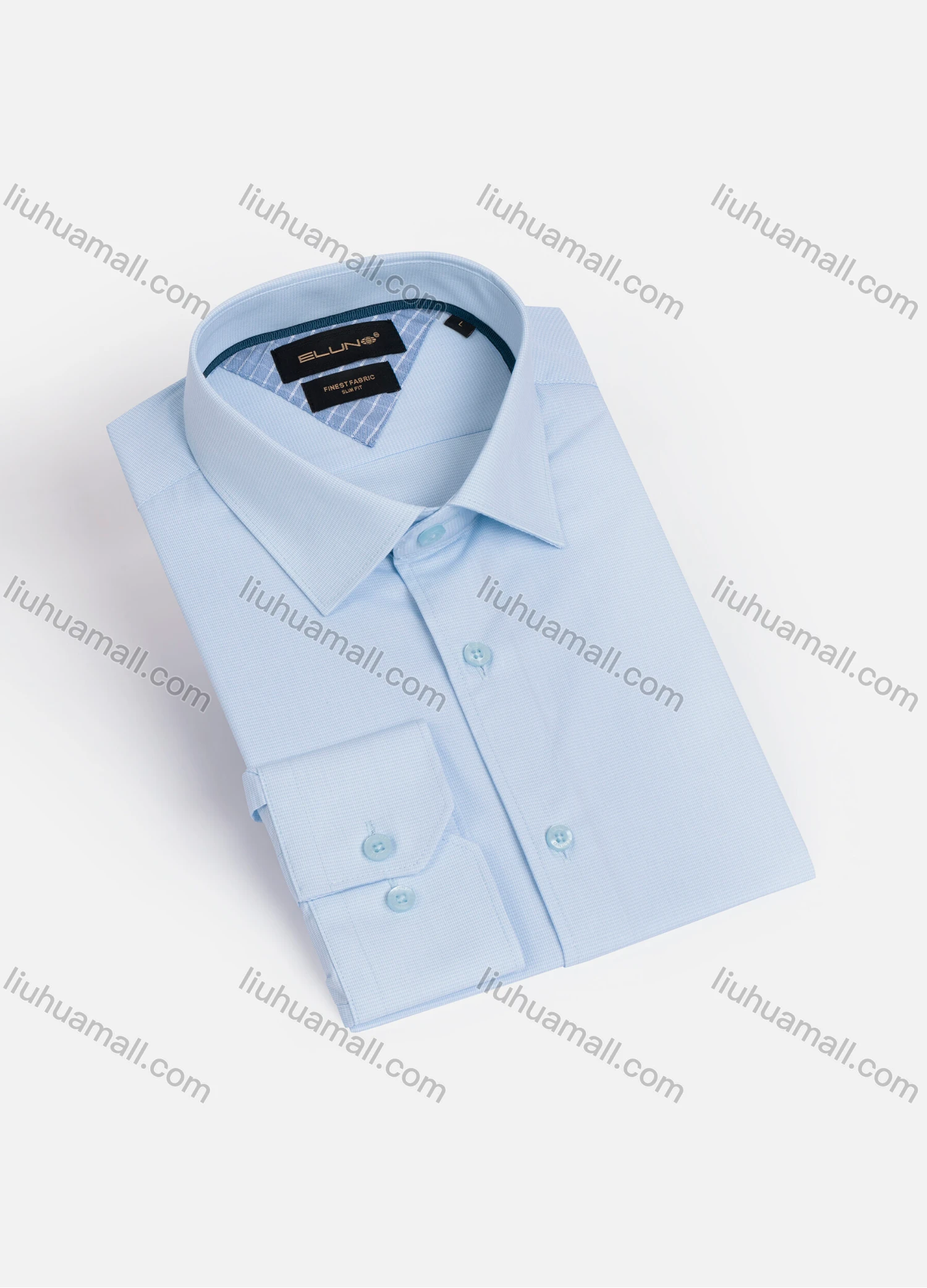 Wholesale Men's Formal Long Sleeve Button Down Plain Dress Shirts - Liuhuamall