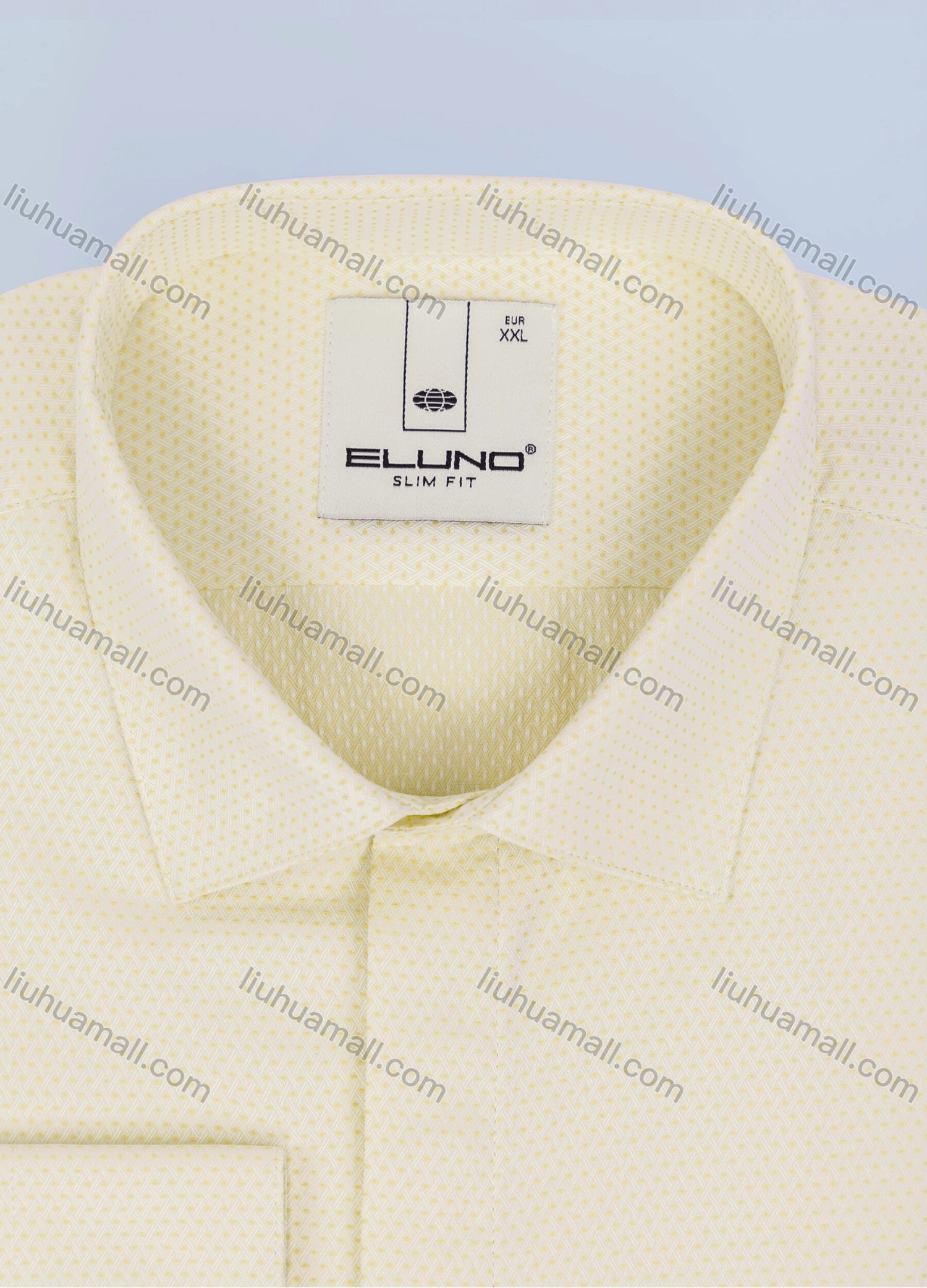 Wholesale Men's Formal Collared Long Sleeve Plain Button Down Shirt - Liuhuamall