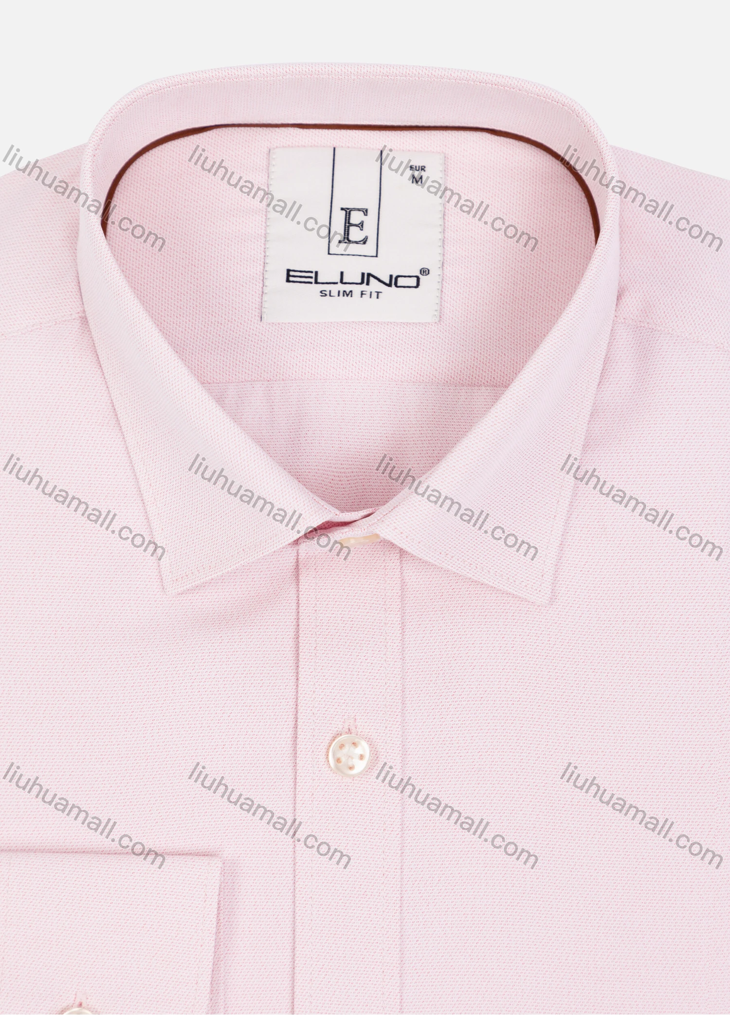 Wholesale Men's Formal Collared Long Sleeve Button Down Plain Dress Shirt - Liuhuamall