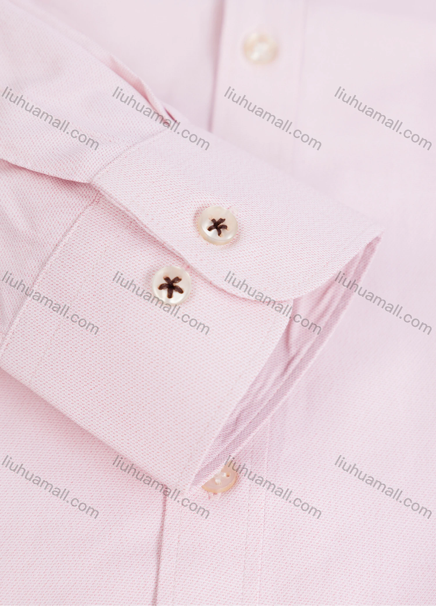 Wholesale Men's Formal Collared Long Sleeve Button Down Plain Dress Shirt - Liuhuamall