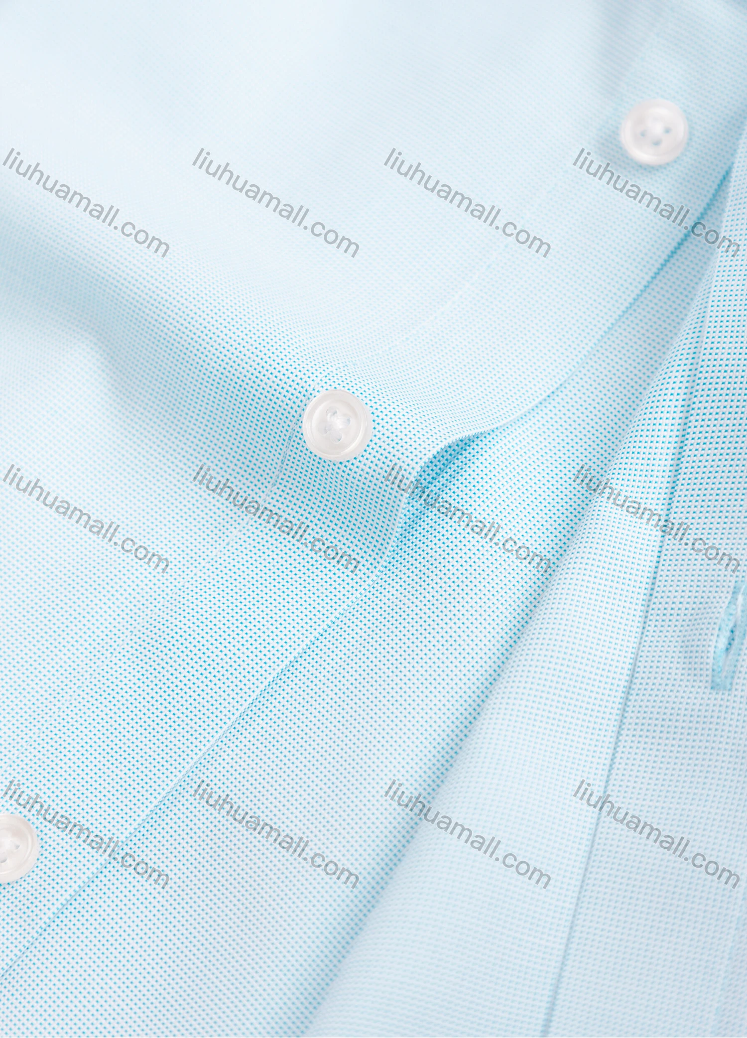 Wholesale Men's Formal Collared Long Sleeve Button Down Plain Dress Shirt - Liuhuamall