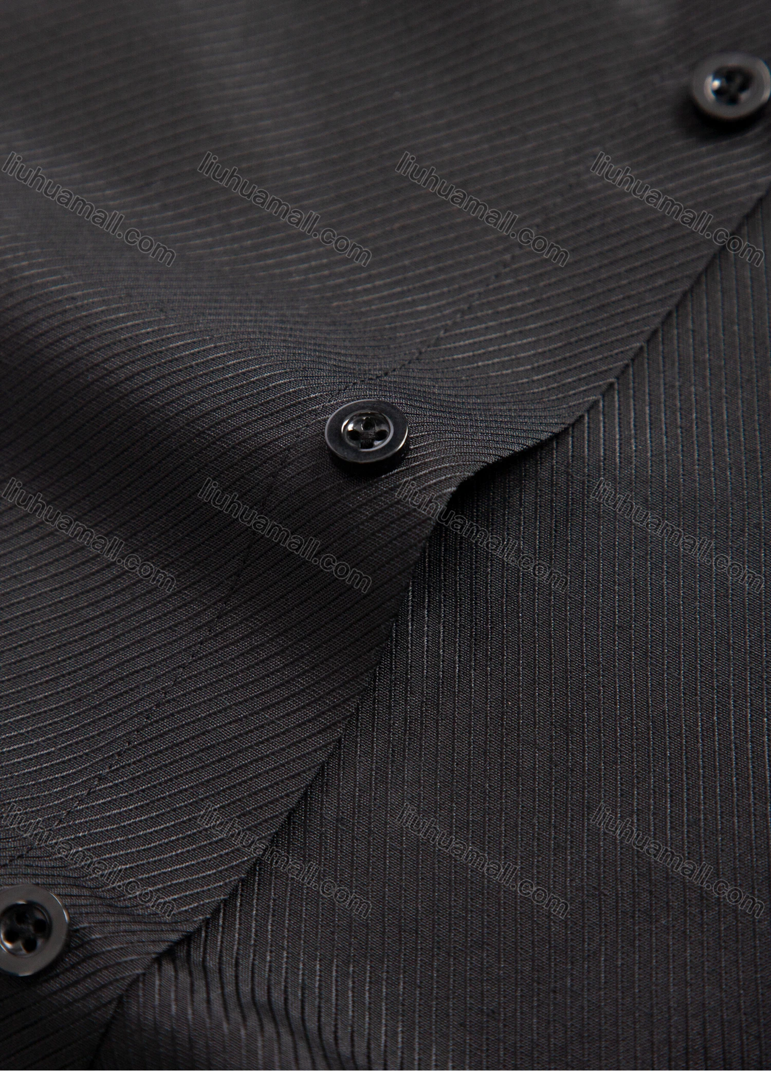 Wholesale Men's Casual Long Sleeve Button Down Plain Dress Shirts - Liuhuamall