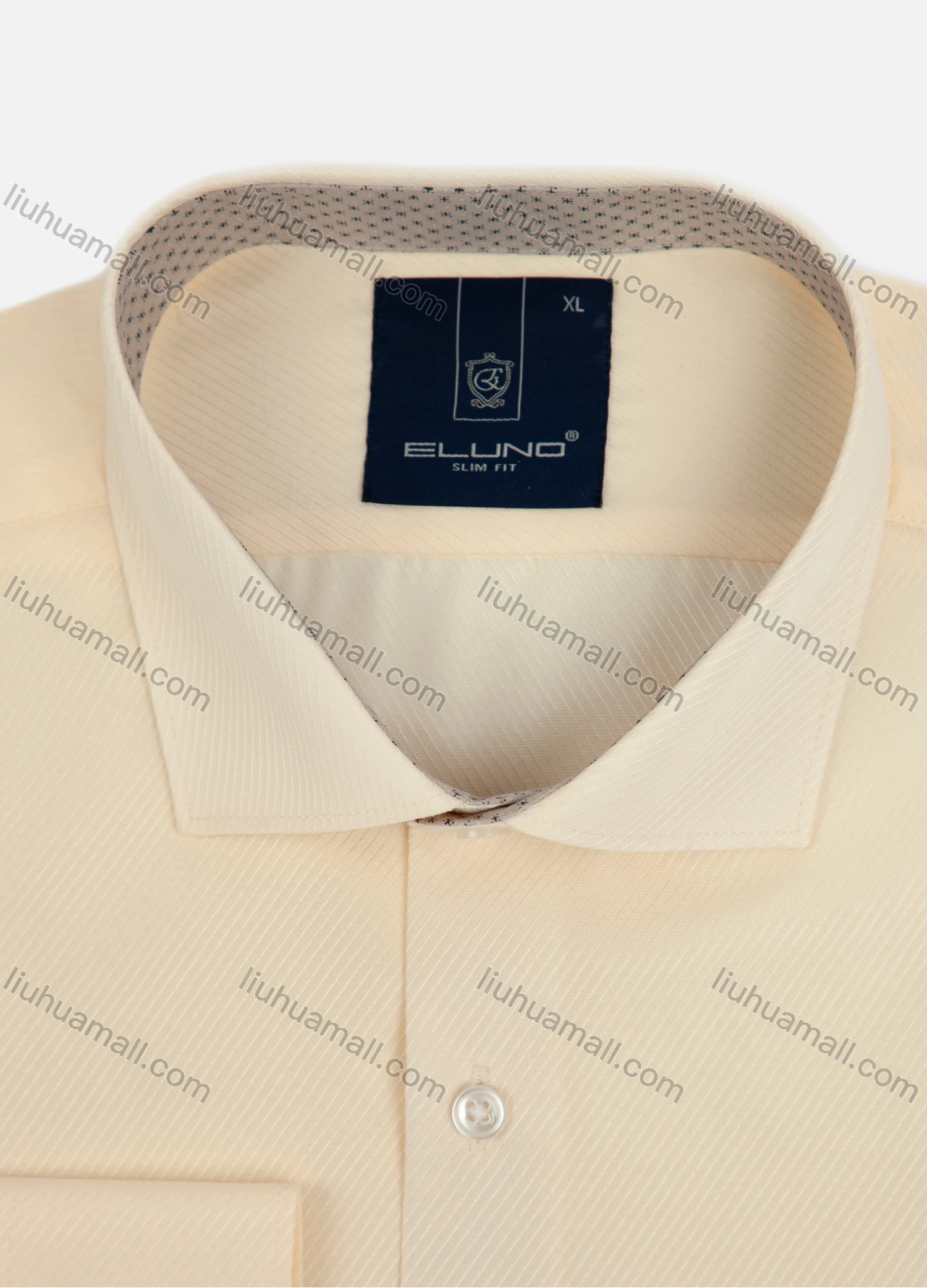 Wholesale Men's Formal Collared Long Sleeve Button Down Plain Shirts - Liuhuamall