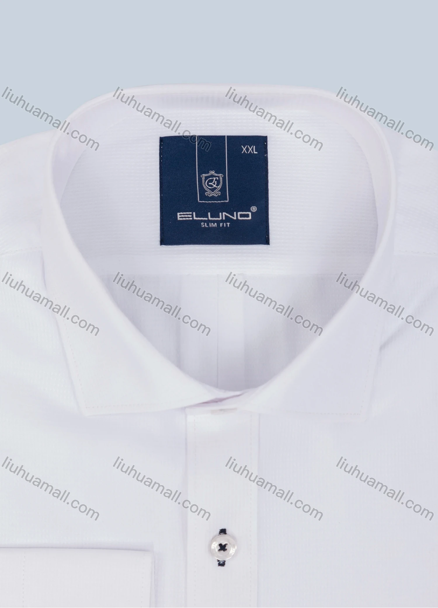 Wholesale Men's Formal Long Sleeve Button Plain Formal Shirt - Liuhuamall