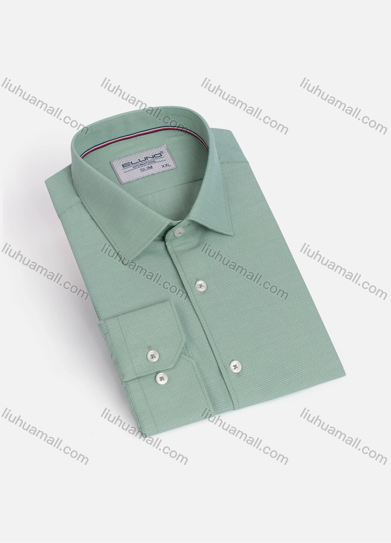 Wholesale Men's Long Sleeve Button Down Plain Formal Shirt - Liuhuamall