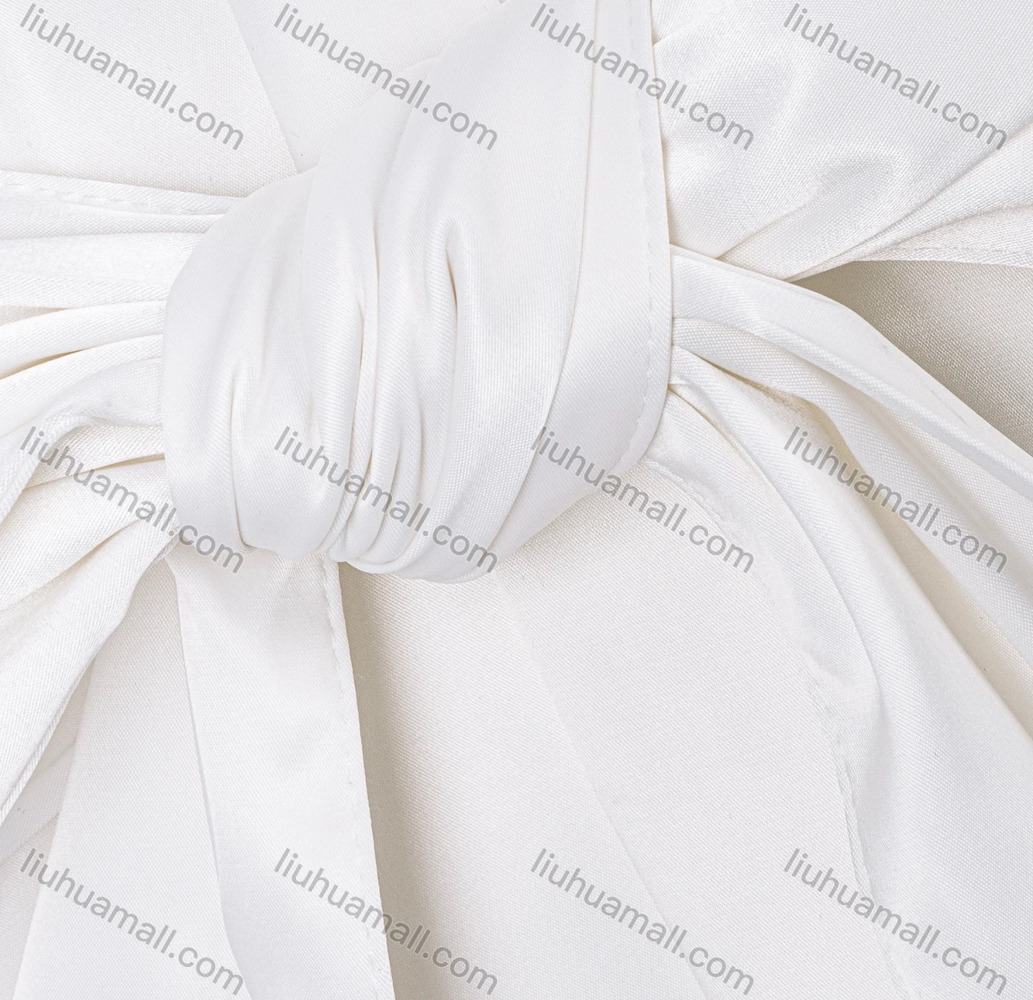 Wholesale Women's Sexy Plain Wrap Ruched V Neck Trumpet Long Sleeve Tie Front Satin Short Dress - Liuhuamall