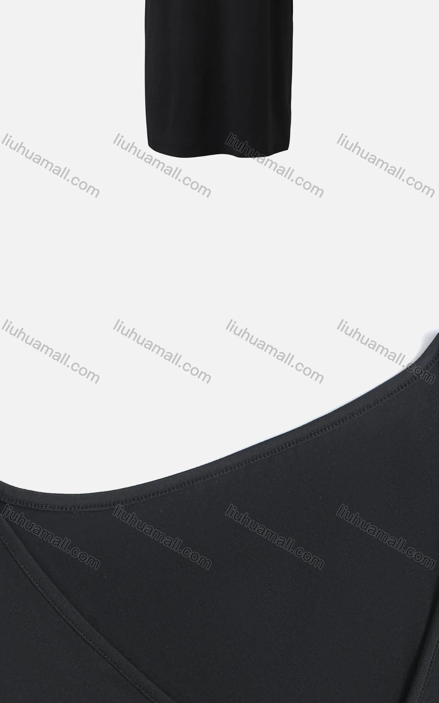 Wholesale Women's Casual Plain V Neck Short Sleeve Pockets Oversized Midi Dress - Liuhuamall