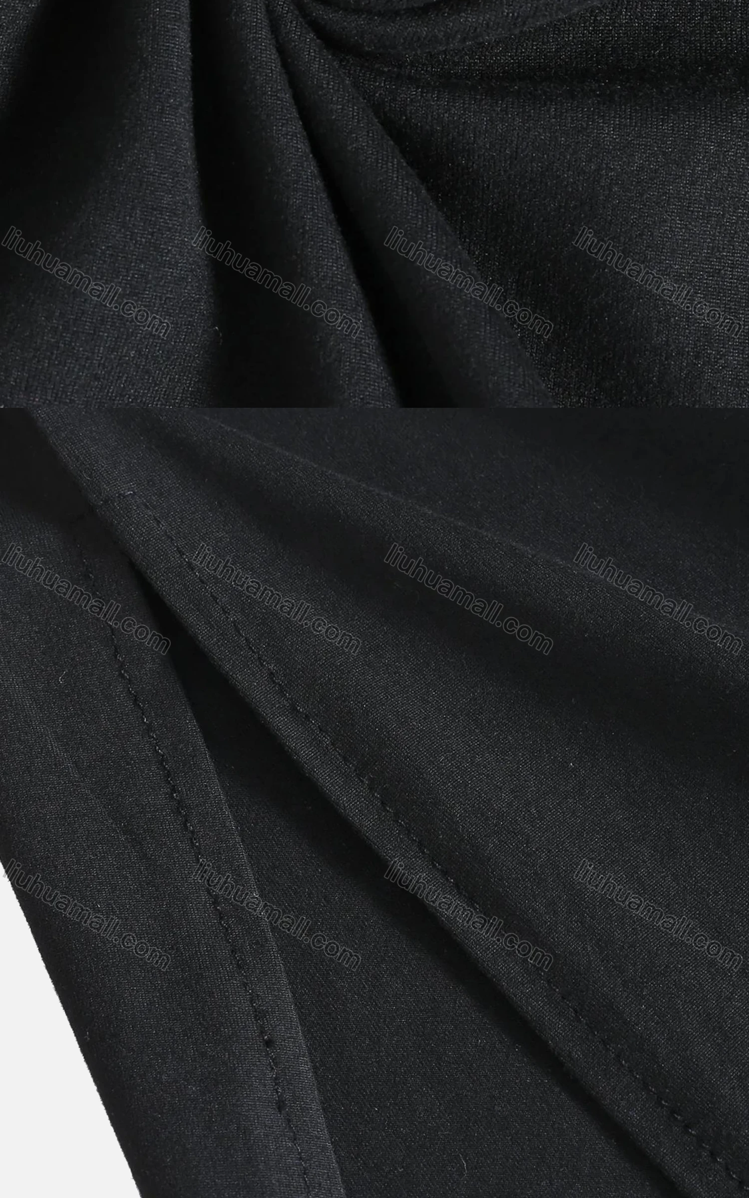 Wholesale Women's Casual Plain Crew Neck Short Sleeve Split Hem Maxi Dress - Liuhuamall