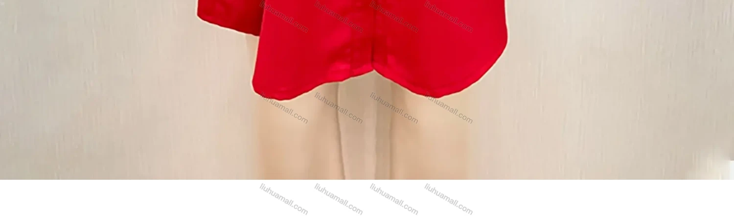 Wholesale Women's Collared Button Down Short Sleeve Plain Shirt Dress With Belt - Liuhuamall