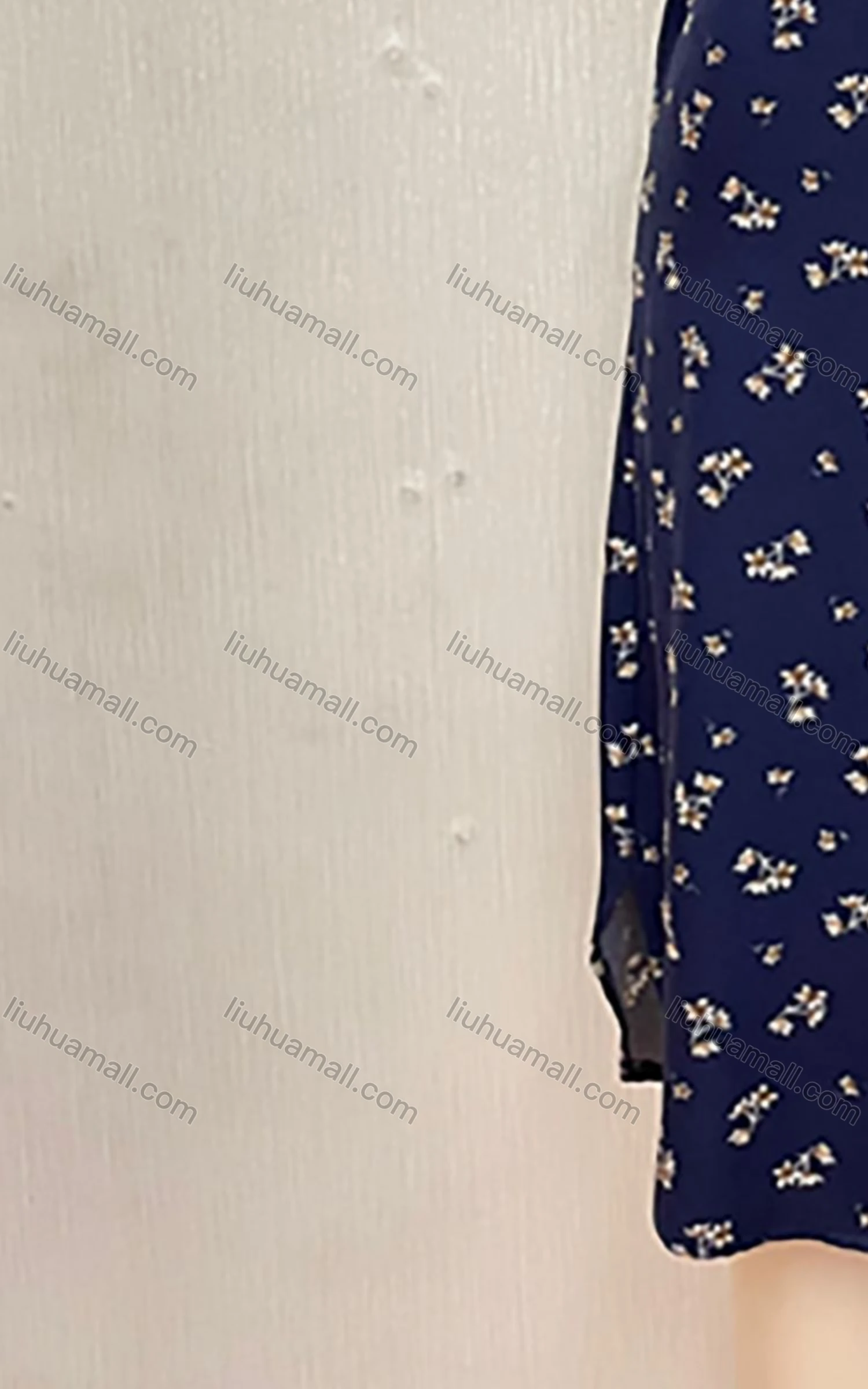 Wholesale Women's Sleeveless Floral Print Buttons Fake Pockets Lace Up Shirt Dress - Liuhuamall