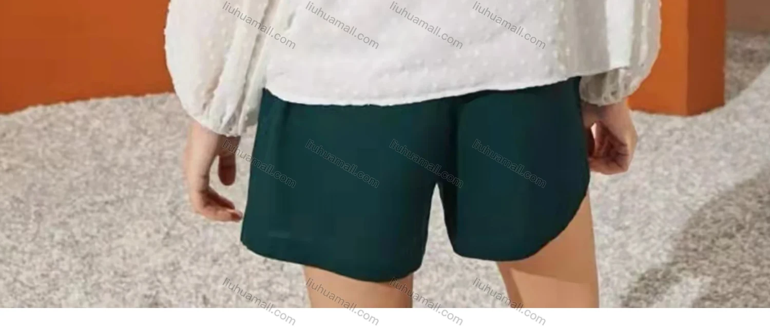 Wholesale Women's Keyhole-Neck Lantern Sleeve Swiss Dot Tassel Bow Floral Blouse - Liuhuamall