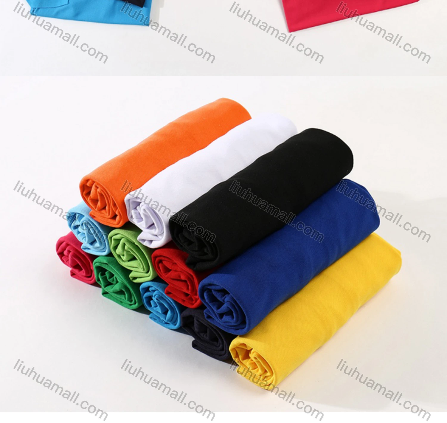 Wholesale Men's 240g Basics Casual Plain Short Sleeve Polo Shirt 1752LS# - Liuhuamall