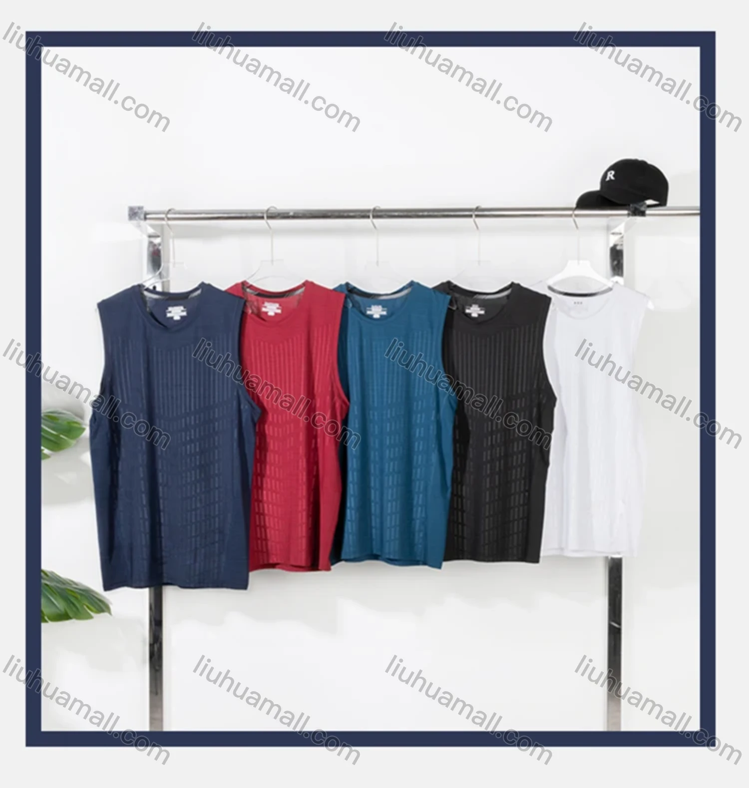 Wholesale Men's Athletic Sleeveless Workout Running Training Tank Tops - Liuhuamall