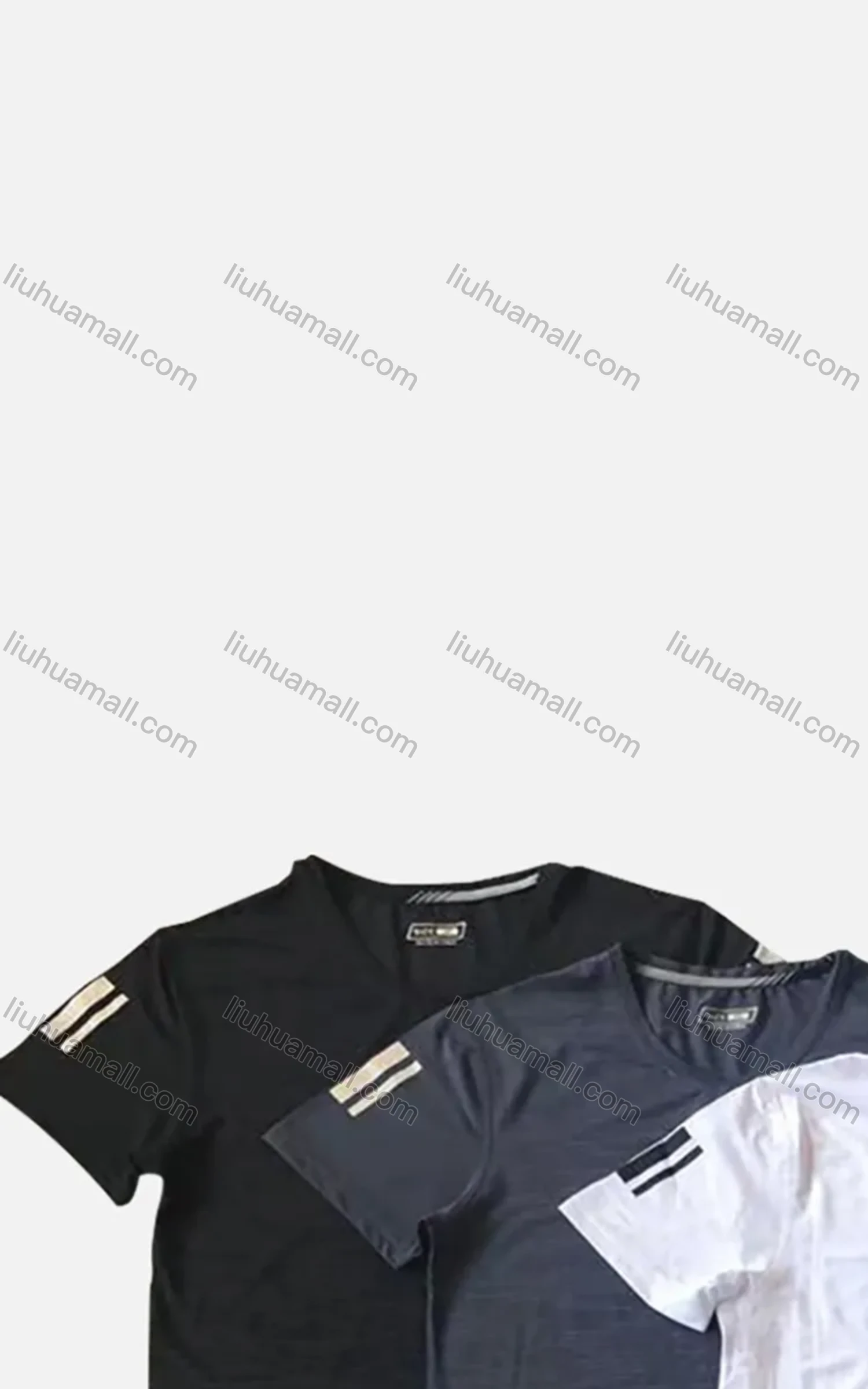 Wholesale  Men's Quick Dry Workout Letters Running Solid Athletic T-Shirt - Liuhuamall