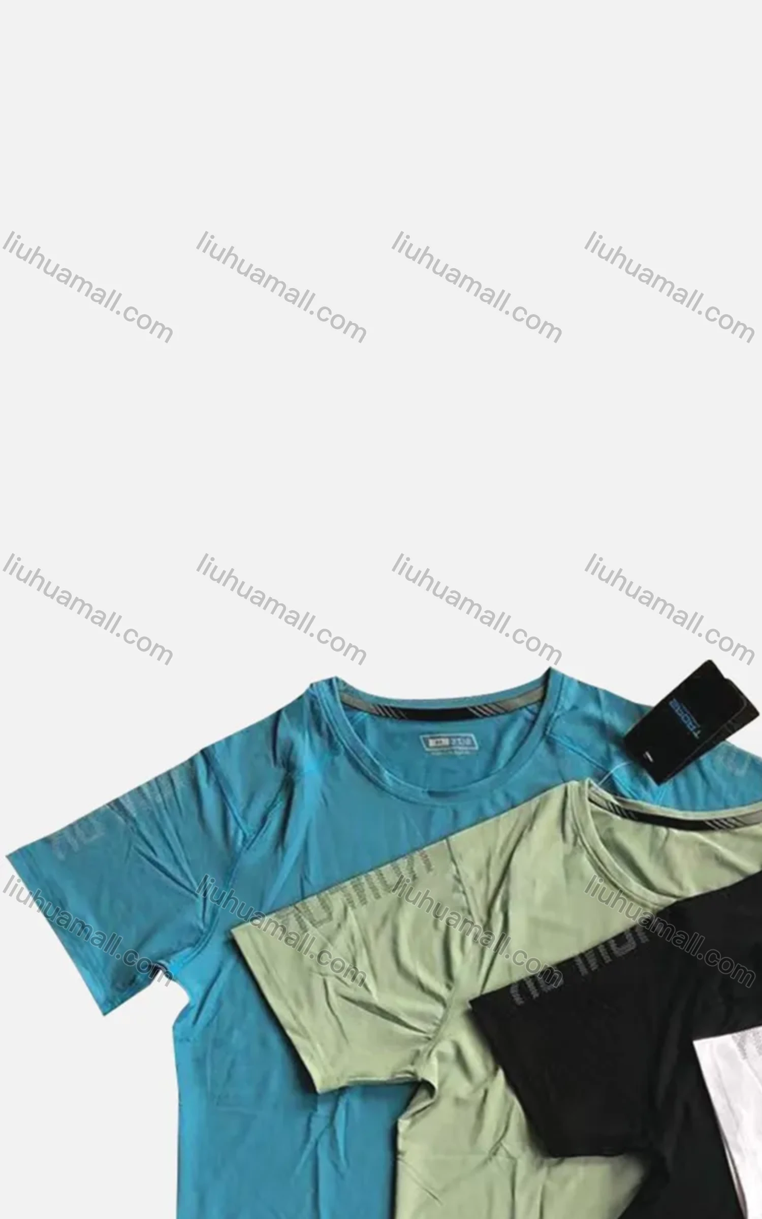 Wholesale  Men's Quick Dry Workout Letters Running Solid Athletic T-Shirt - Liuhuamall