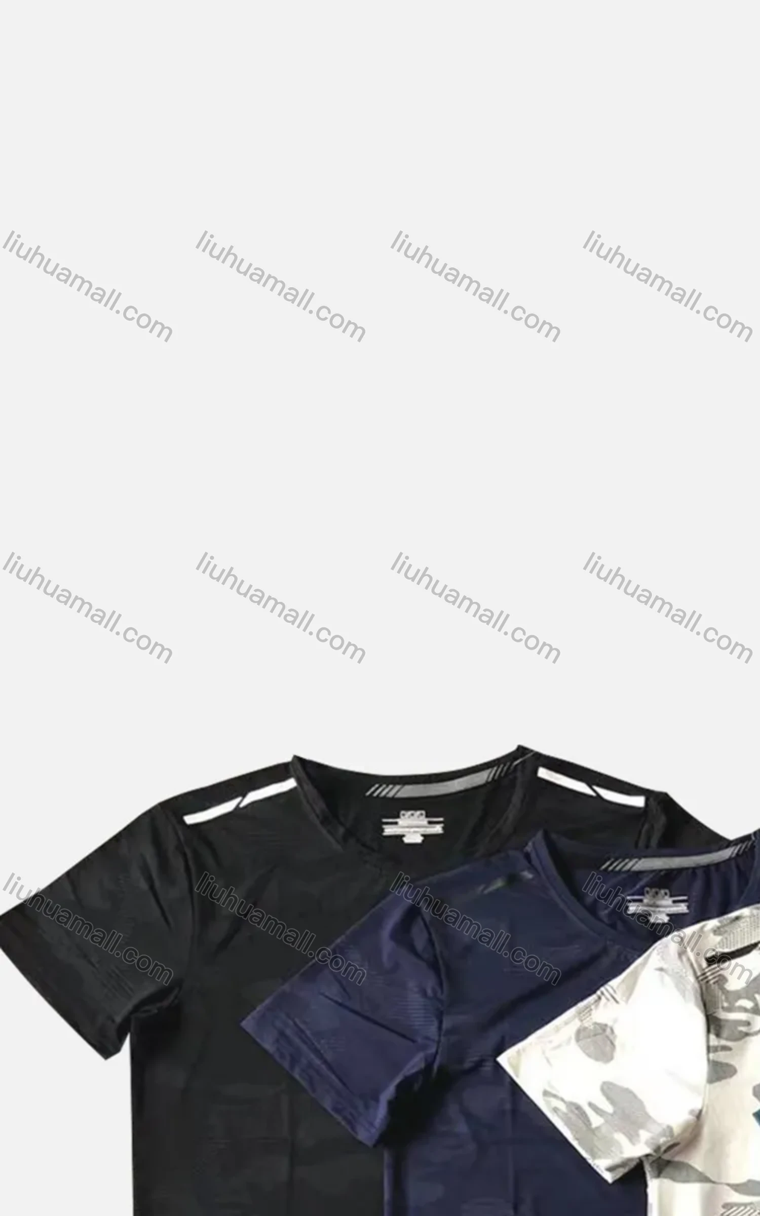 Wholesale Men's Quick Dry Workout Camo Print Athletic T-Shirt - Liuhuamall