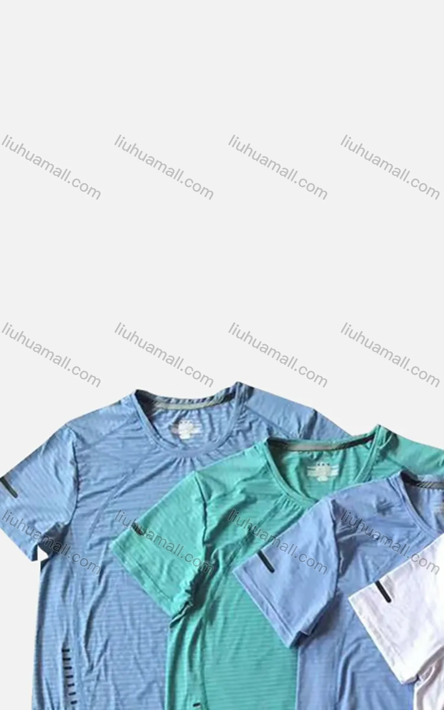 Wholesale Men's Quick Dry Workout Reflective Stripes Running Solid Athletic T-Shirt - Liuhuamall