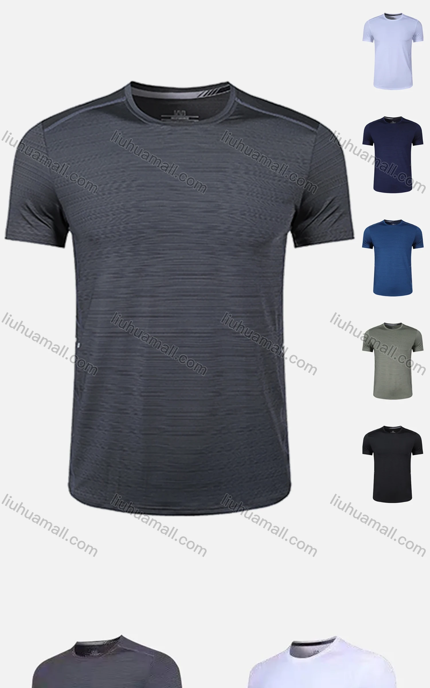 Wholesale Men's Quick Dry Comfy Workout Solid Athletic T-Shirt 8320# - Liuhuamall