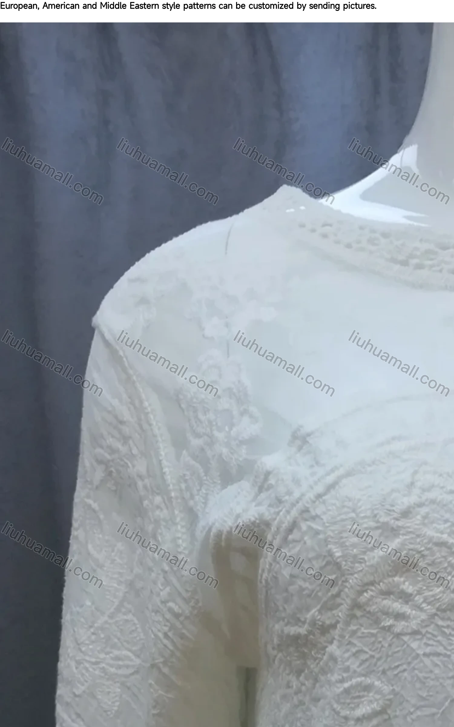 Wholesale Women's Round Neck Half Sleeve Layered Embroidered Floral Hollow Out Blouse - Liuhuamall