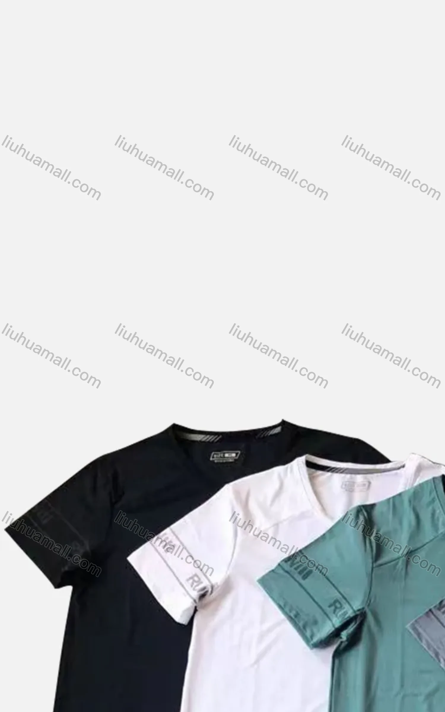 Wholesale Men's Quick Dry Workout Running Letter Solid Athletic T-Shirt - Liuhuamall