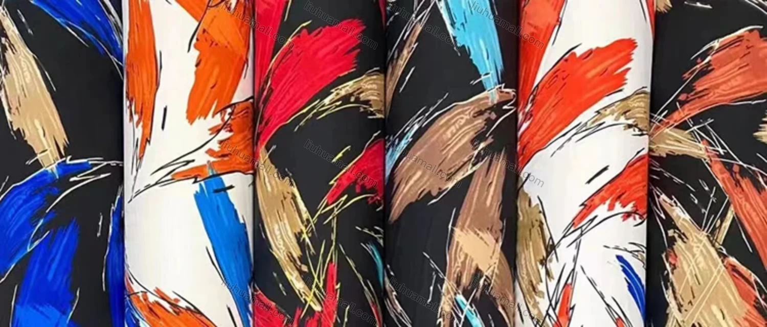 Wholesale Women's Plus Size Round Neck 3/4 Sleeve Abstract Print Pleated Hem Maxi Dress With Belt XF-08-X015# - Liuhuamall