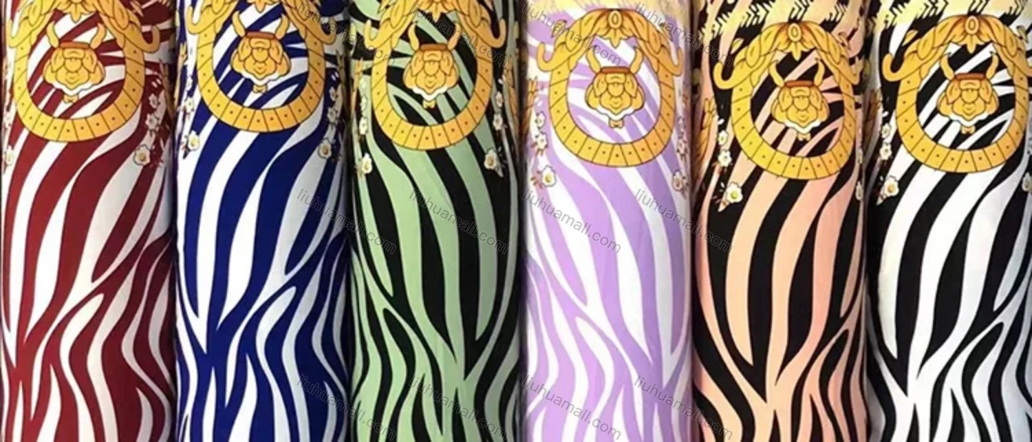 Wholesale Women's Plus Size Round Neck 3/4 Sleeve Zebra Stripe Pleated Hem Midi Dress With Belt XFD-09-X013# - Liuhuamall