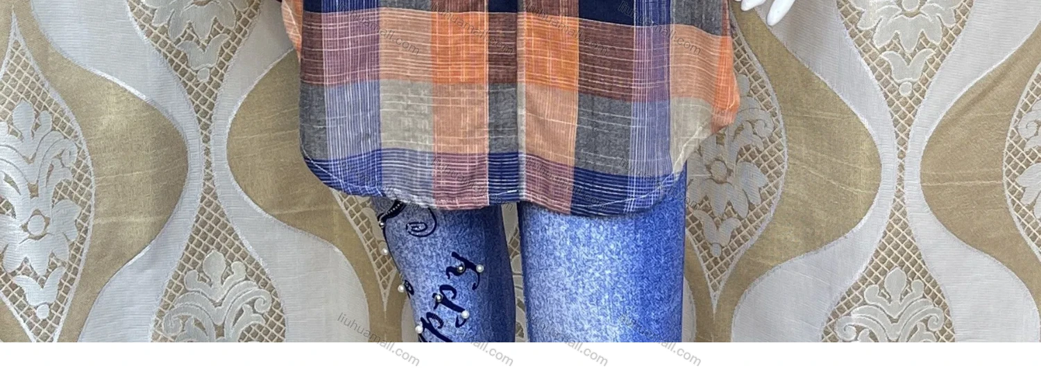 Wholesale Women's Casual Collared Long Sleeve Plaid Button Down Colorblock Shirt Short Dress With Belt - Liuhuamall