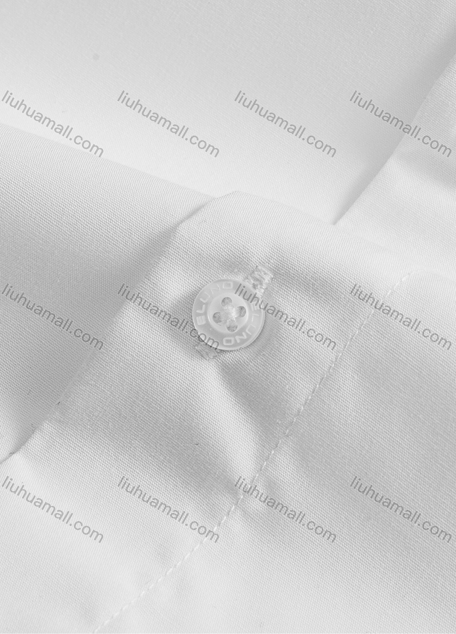 Wholesale Men's Stand Collar Long Sleeve Button Down Plain Formal Shirt - Liuhuamall