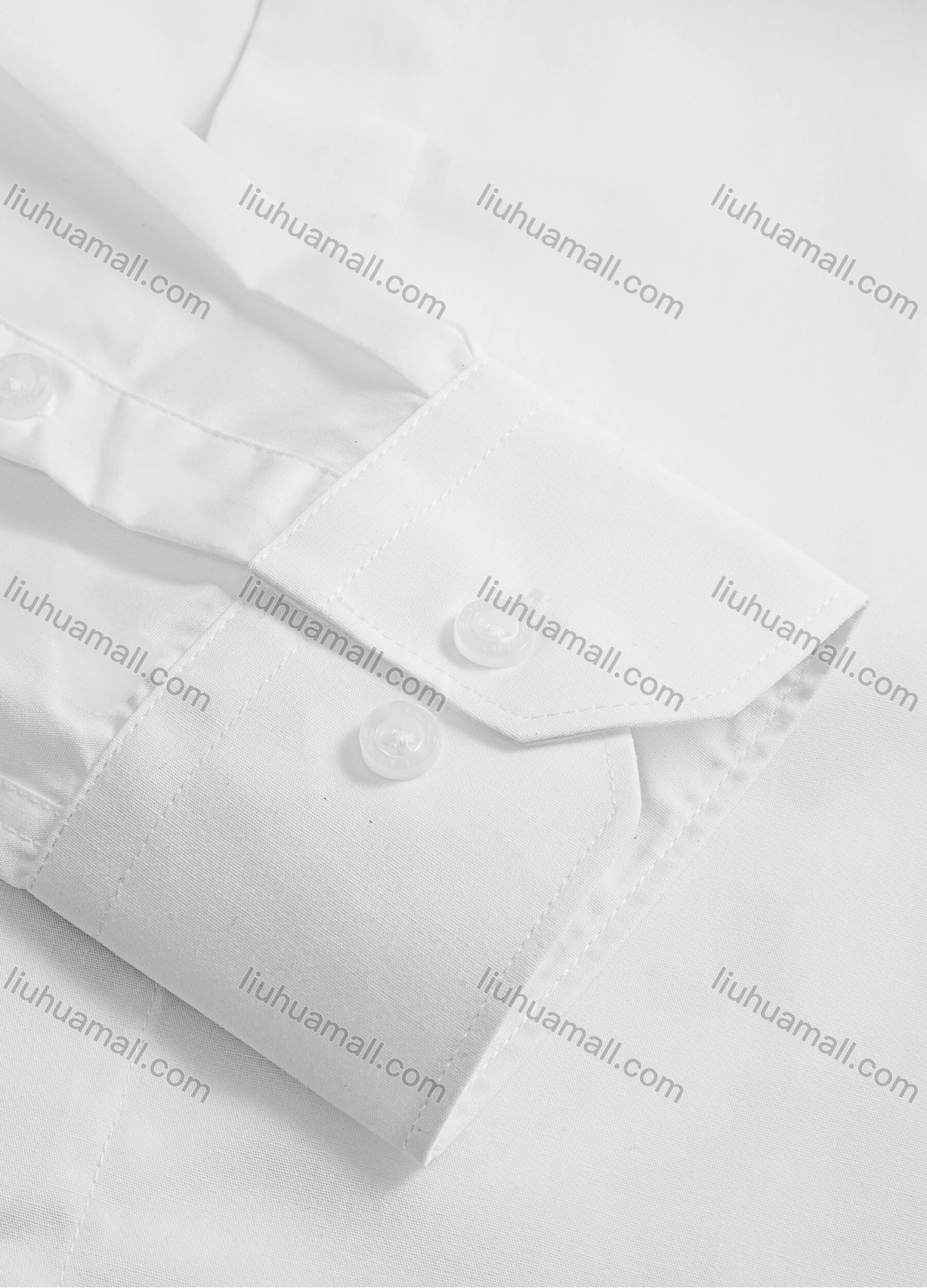 Wholesale Men's Stand Collar Long Sleeve Button Down Plain Formal Shirt - Liuhuamall