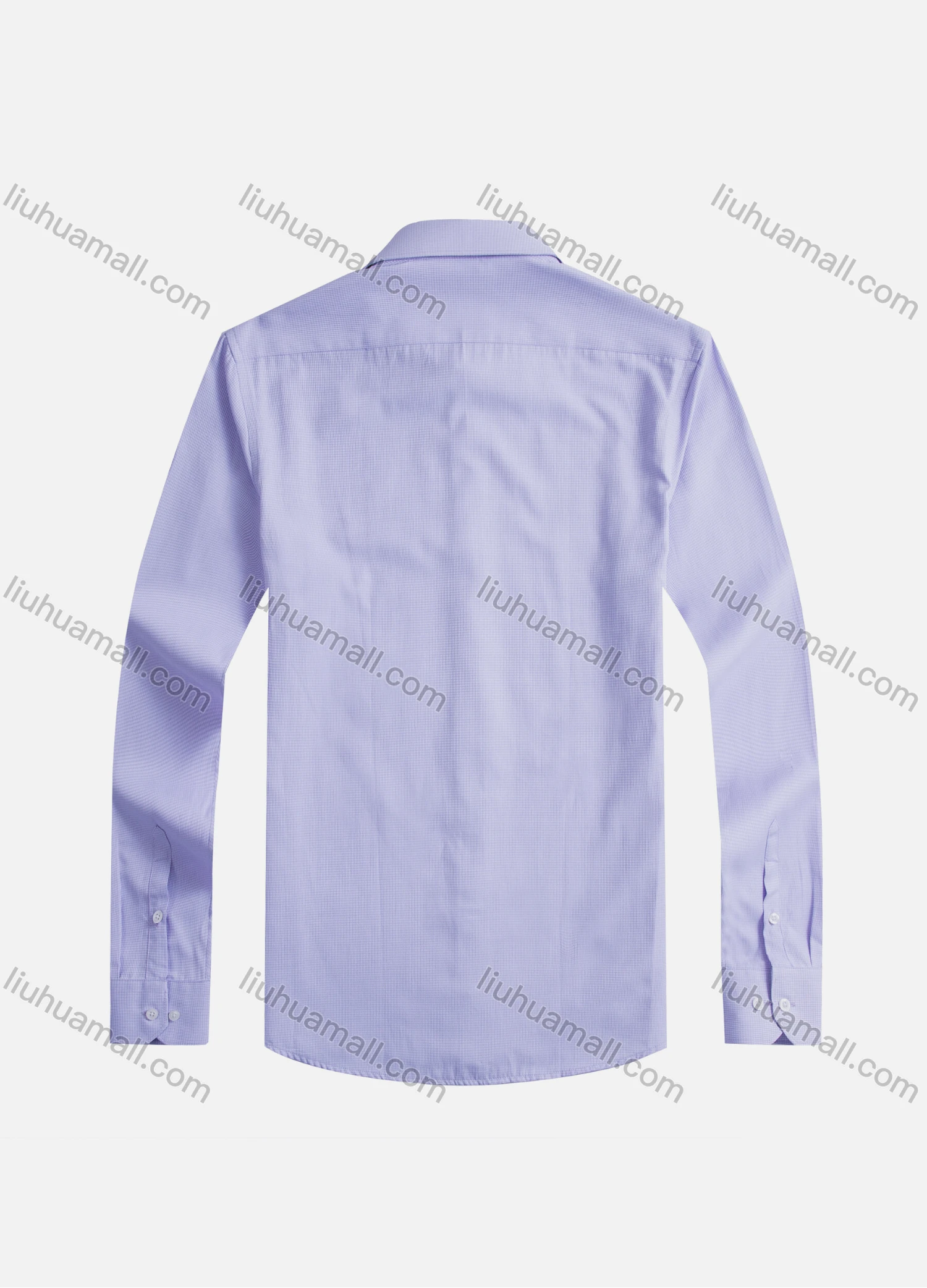 Wholesale Men's Formal Plain Collared Long Sleeve Texture Button Down Shirts - Liuhuamall