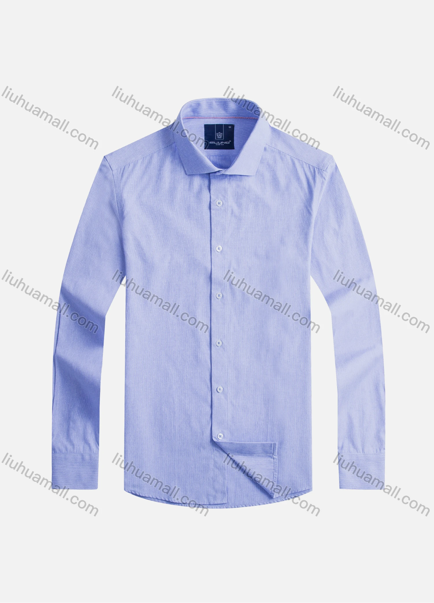 Wholesale Men's Formal Collared Long Sleeve Plain Button Down Shirts - Liuhuamall