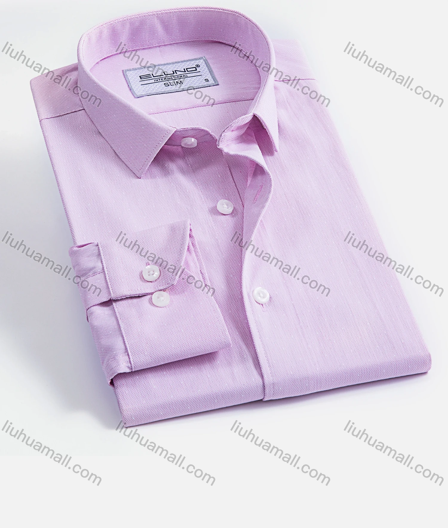 Wholesale Men's Bussiness Collared Long Sleeve Button Down Allover Print Dress Shirts - Liuhuamall