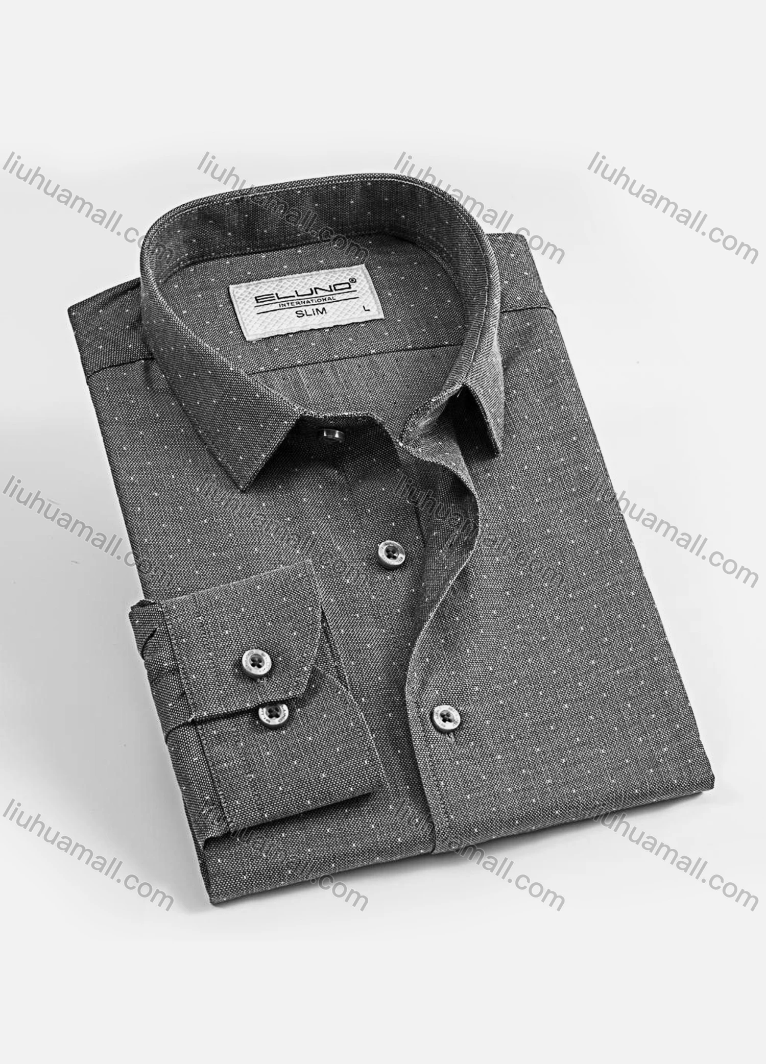 Wholesale Men's Casual Collared Long Sleeve Button Down Allover Print Shirts - Liuhuamall