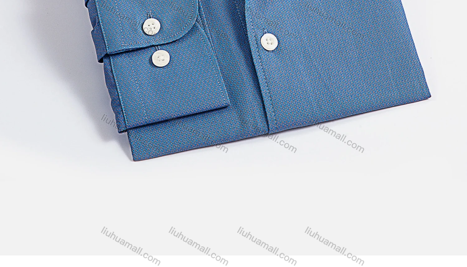 Wholesale Men's Formal Stand Collar Long Sleeve Buttons Argyle Allover Print Shirt - Liuhuamall