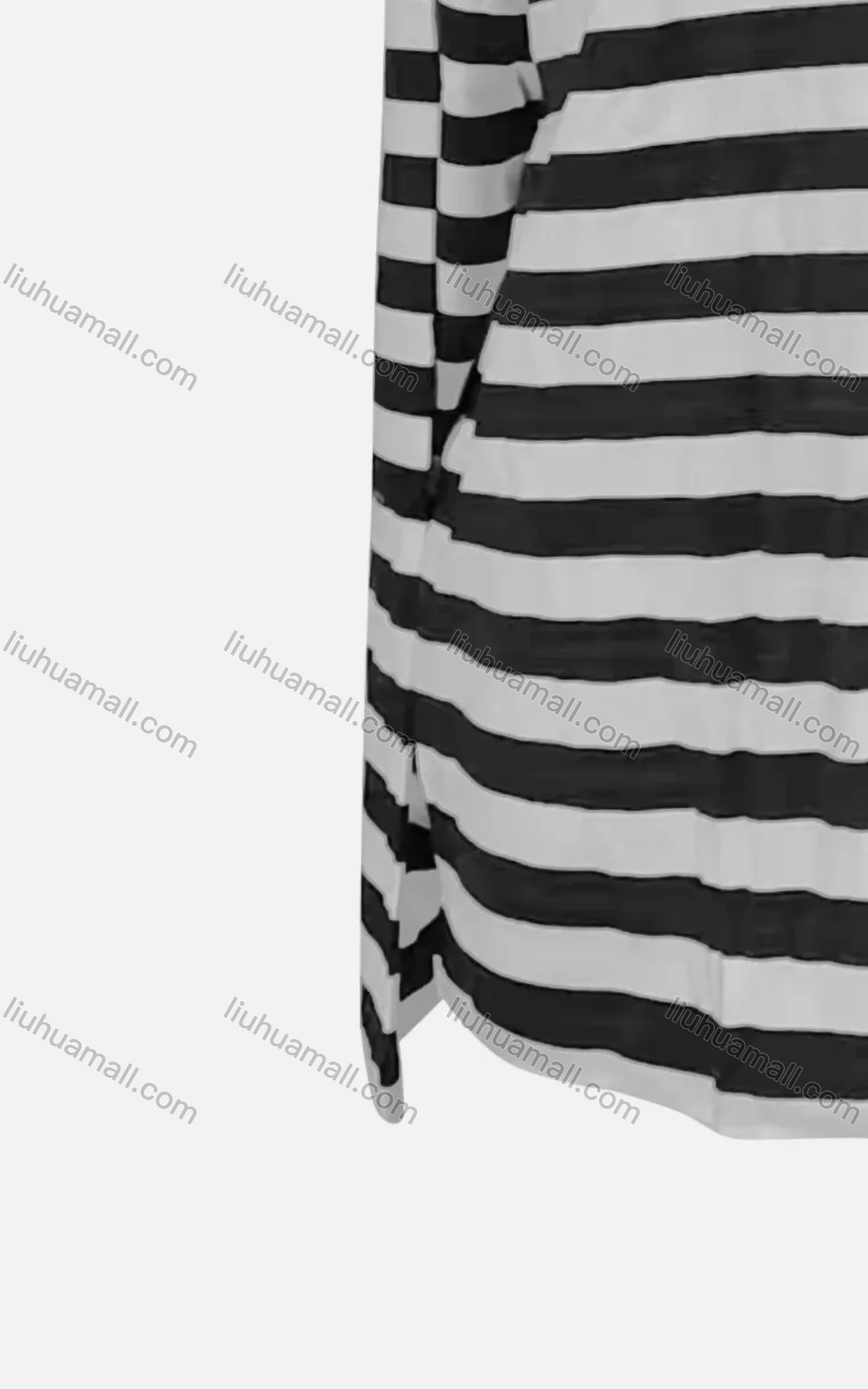 Wholesale Women's Round Neck Long Sleeve Striped Casual T-shirt - Liuhuamall