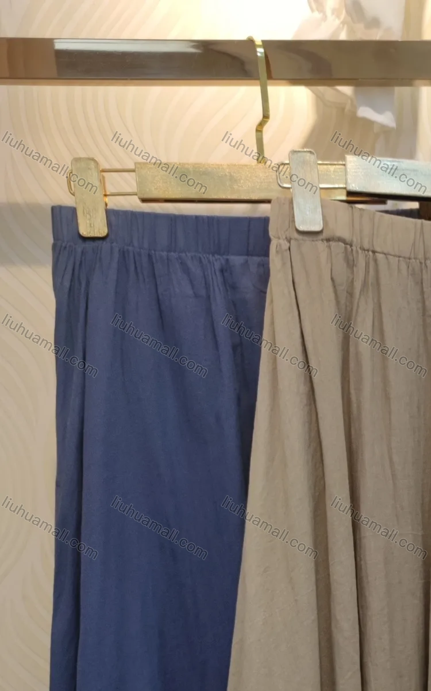 Wholesale Women's Elastic Waist Ruffle Hem Plain Casual Midi Skirt - Liuhuamall