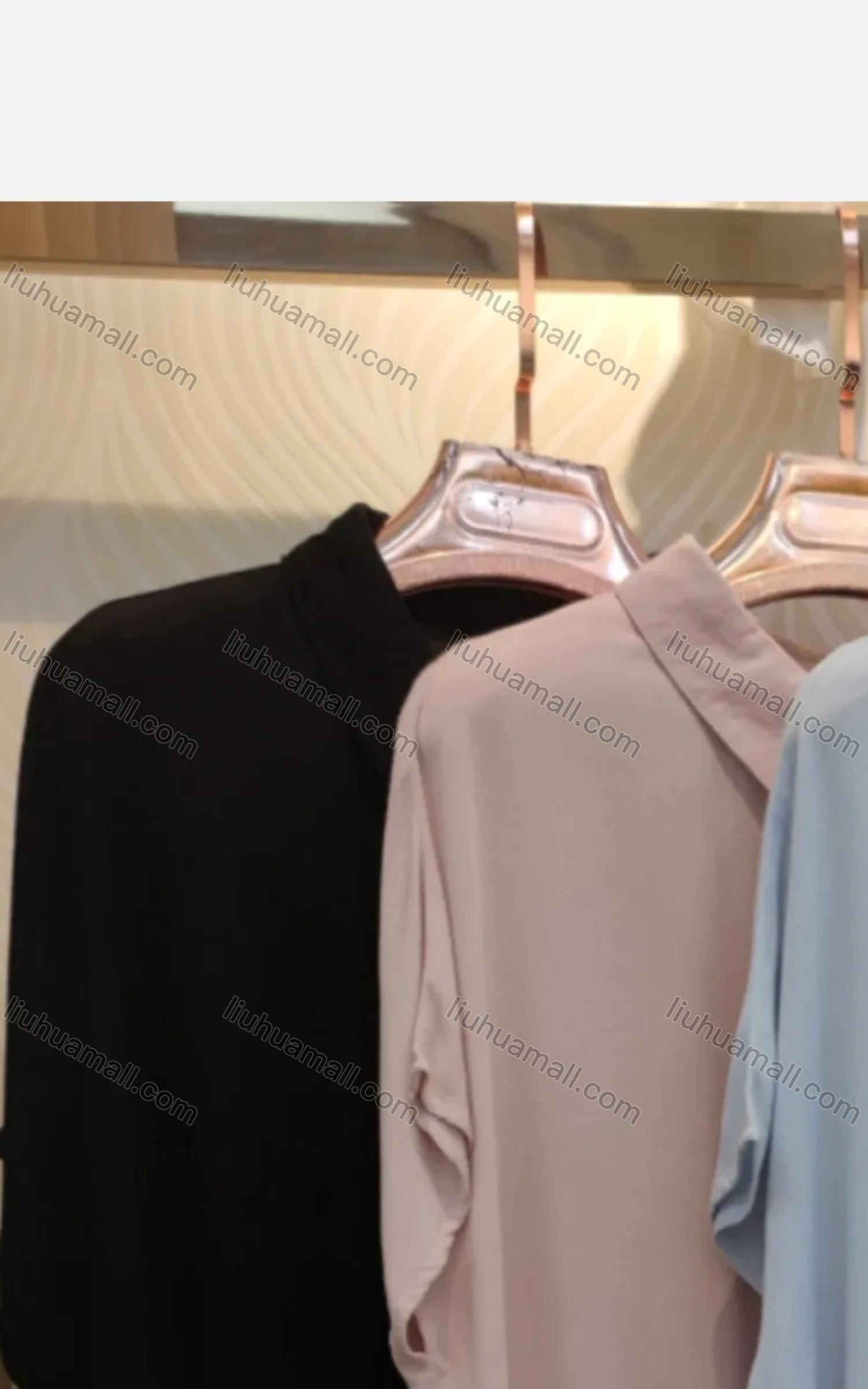 Wholesale Women's Stand Collar Batwing Sleeve Buttons High Low Hem Plain Casual Shirt - Liuhuamall