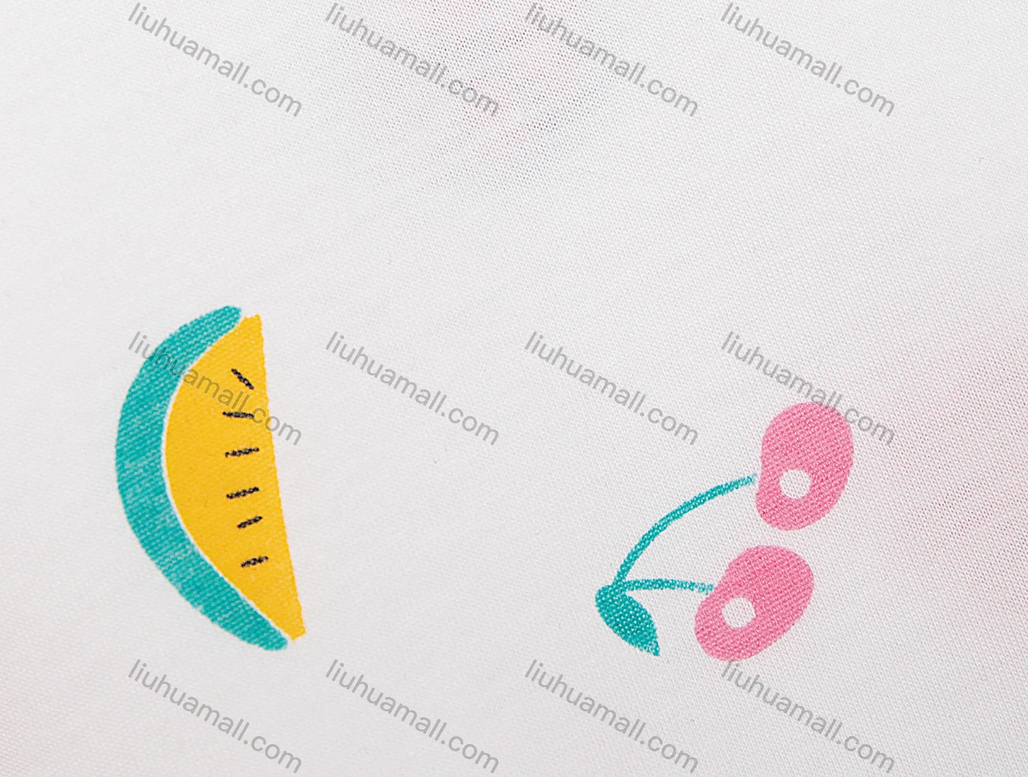 Wholesale Women's Scoop Neck Short Sleeve Fruit Print Casual T-Shirt 6098# - Liuhuamall