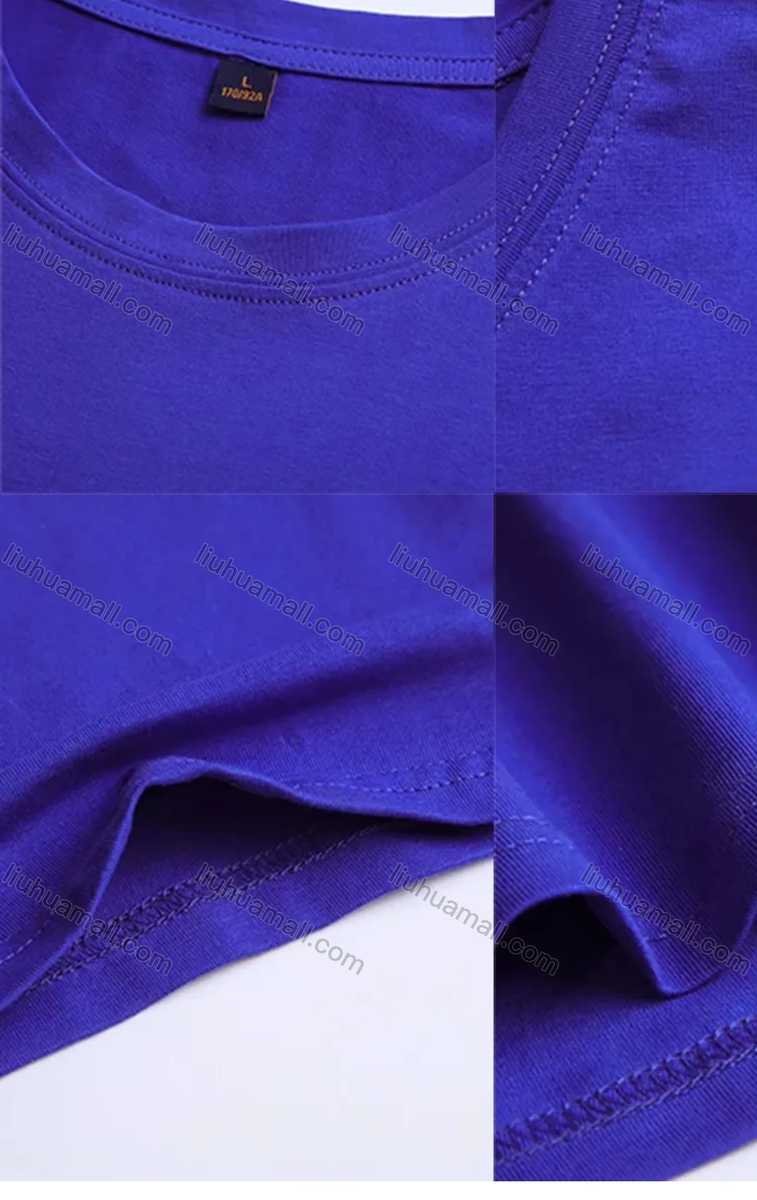 Wholesale Men's Basic Crew Neck Short Sleeve Plain T-shirt - Liuhuamall