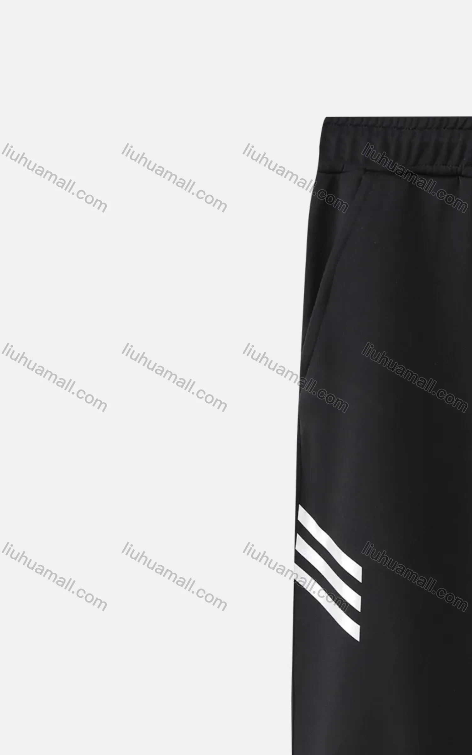 Wholesale Men's Workout Striped Print Solid Drawstring Athletic Sweatpant - Liuhuamall