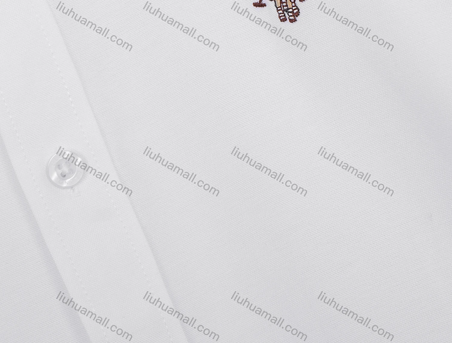 Wholesale Men's Casual Button-down Collar Long Sleeve Embroidered Label Plain Long Shirts - Liuhuamall
