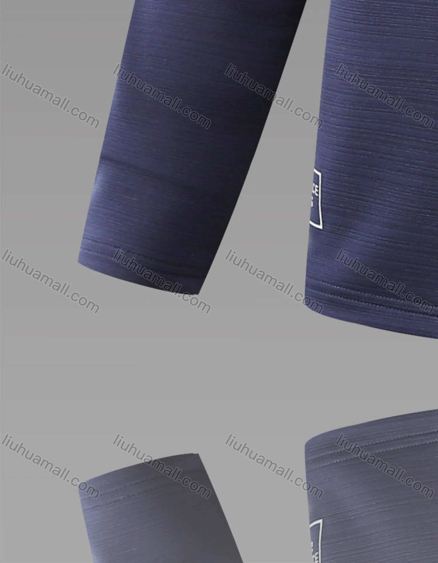 Wholesale Men's Athletic Crew Neck Long Sleeve Colorblock T-shirts - Liuhuamall