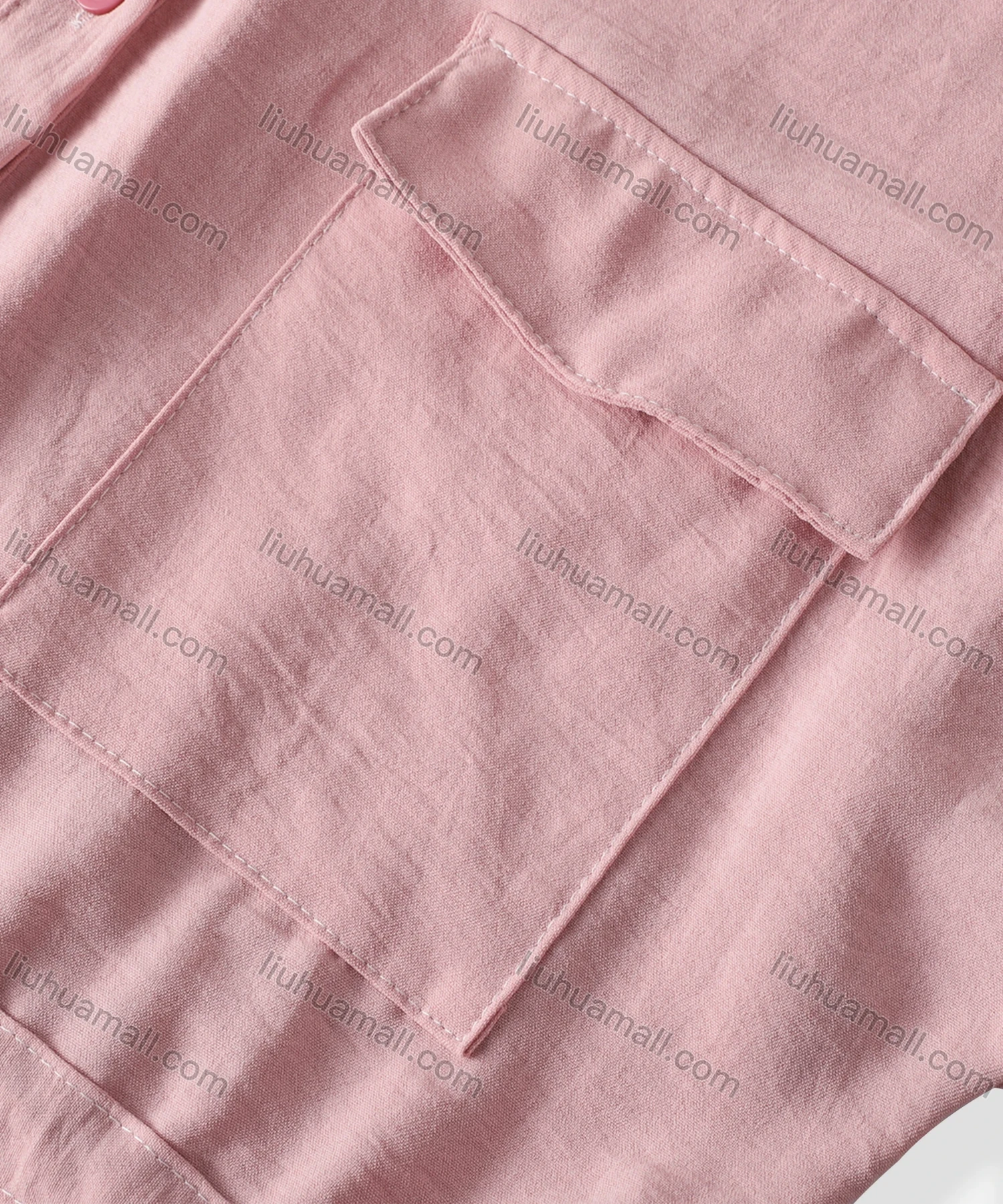 Wholesale Women's Causal Collared Rolled Sleeve Flap Pockets Button Down Tiered Shirt Dress - Liuhuamall