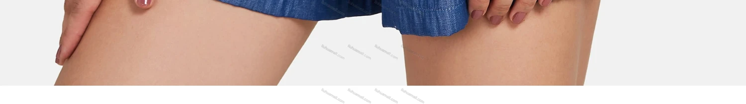 Wholesale Women's Casual Plain Hooded Rolled Sleeve Ruched Zipper Drawstring Denim Romper - Liuhuamall