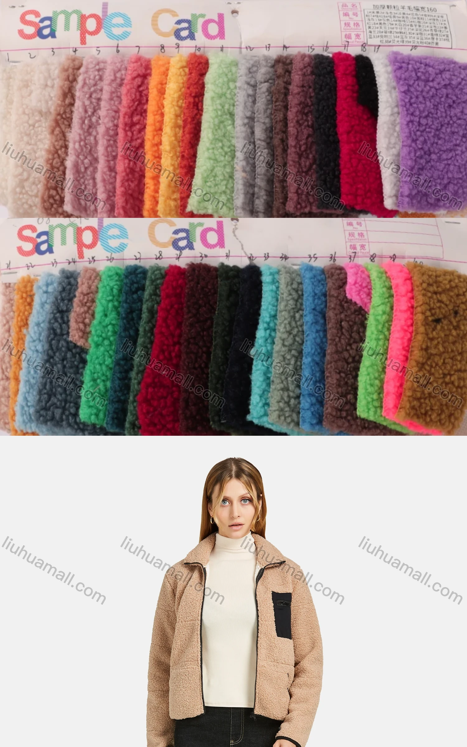 Wholesale Women's Casual Long Sleeve Fuzzy Thermal Lined Zipper Pockets Fluffy Jacket - Liuhuamall