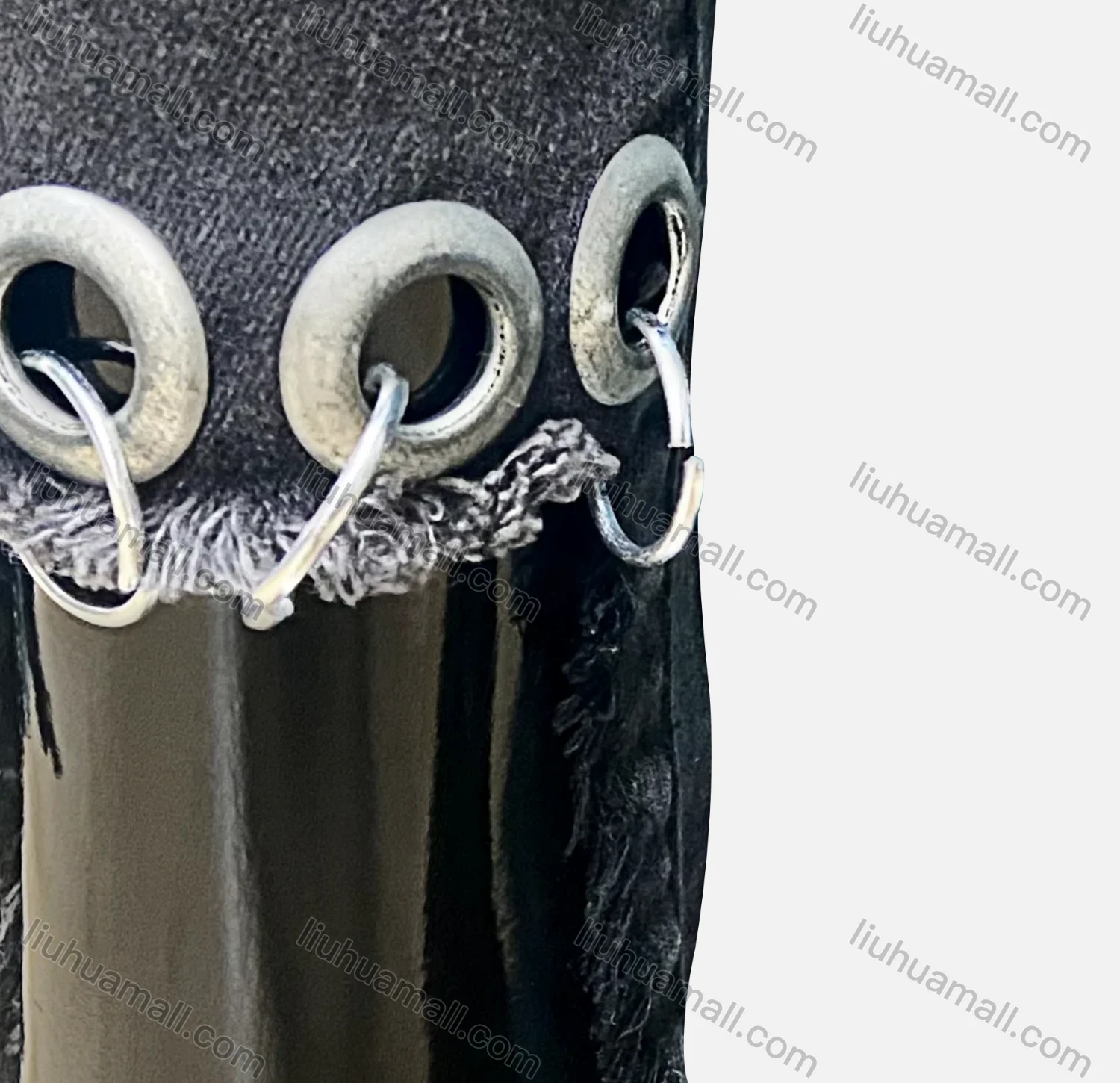 Wholesale Women's Casual Plain Multiple Pockets Metal Ring Decor Frayed Raw Hem Skinny Jeans 4209# - Liuhuamall