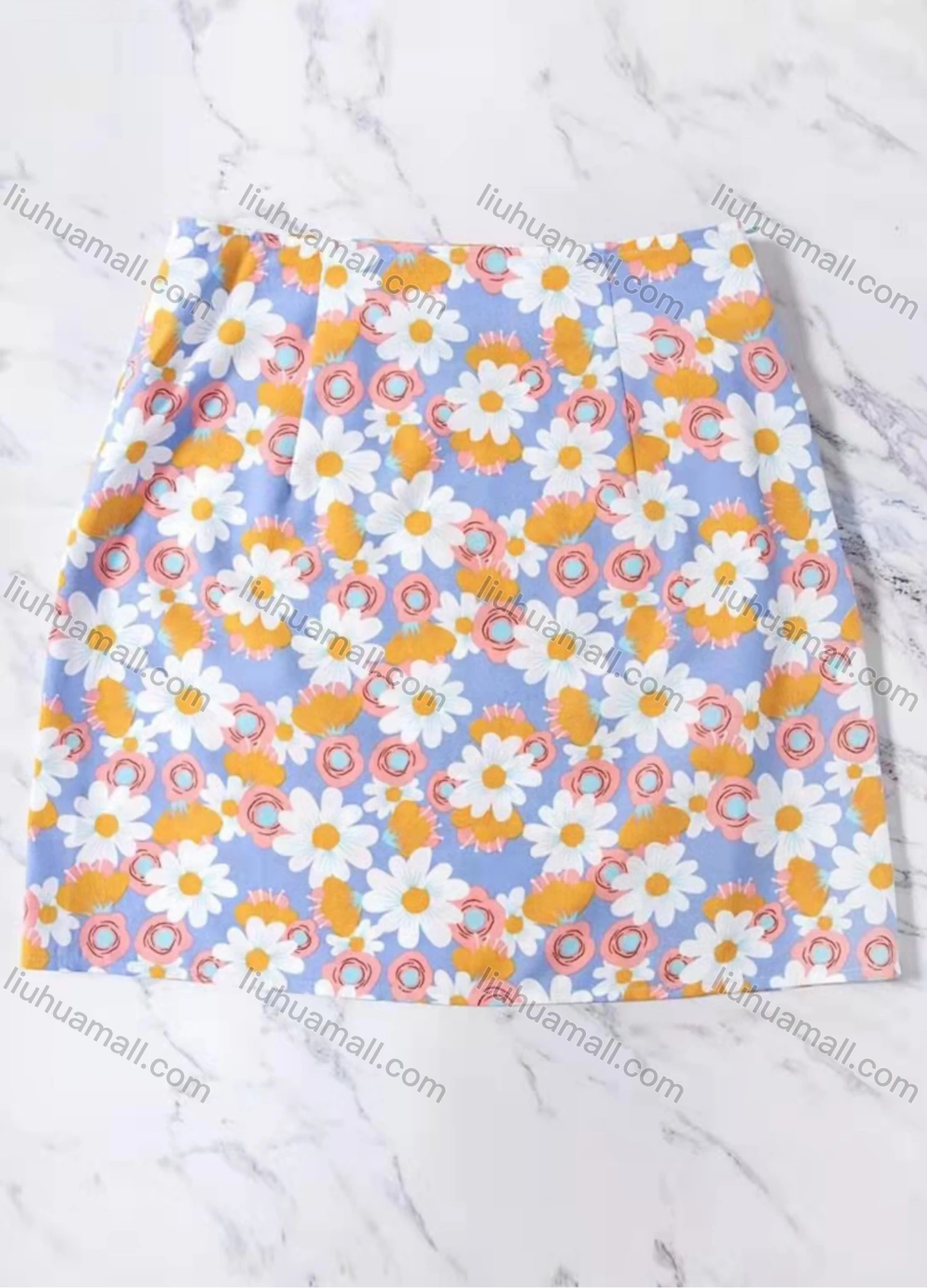 Wholesale Women's Cute Floral Print Short Skirt AY248# - Liuhuamall